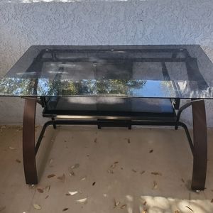 Glass desk